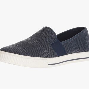 Lauren Ralph Lauren Women’s Jinny Slip On Cotton Sneaker Navy Blue‎ Size 9 NWT